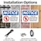 Signmission Keep Out Unauthorized Entry Prosecuted OSHA Notice Sign, Plastic, 14in W x 10in L, 2PK OS-2PACK-NS-P-1014-L-15866 - alternate 5
